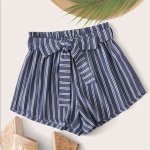 Blue and White Nautical Shorts